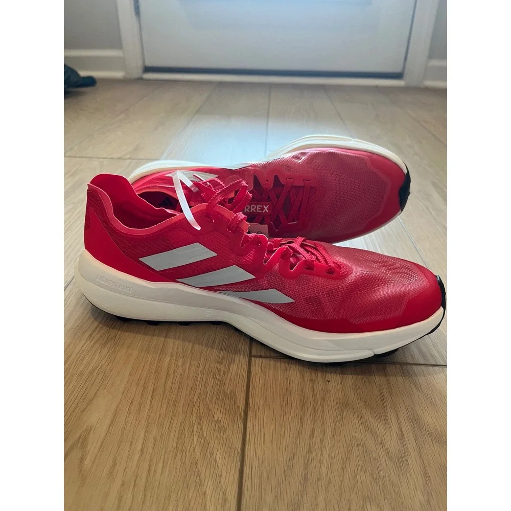 Adidas Terrex Agravic Speed Mens Red Trail Running‎ Shoes IF4029 Size 10 NWT
